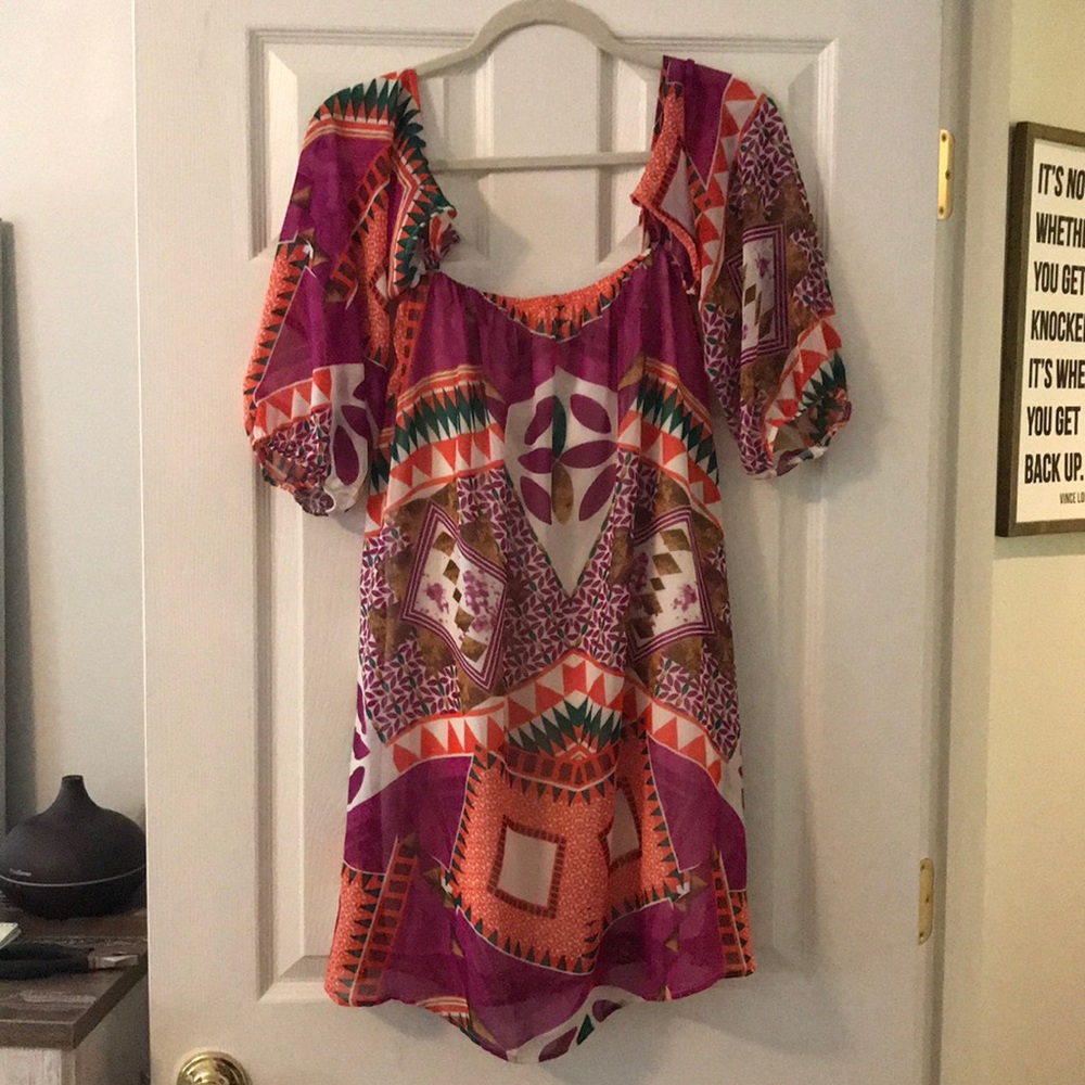 Printed flowy dress